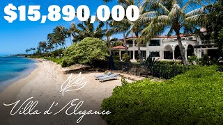 Villa d&#39;Elegance at 1103 Kaimoku Place | Beachfront Honolulu Estate