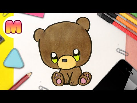 COMO DIBUJAR UN OSO KAWAII - Dibujos kawaii fáciles - Como dibujar animales kawaii hqdefault