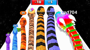 Snake Run Race vs Sandwich Runner - Gameplay Android, iOS Mobile Game New Update