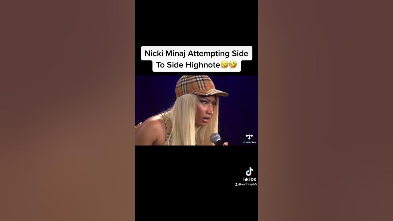 Nicki Minaj Attempting Side To Side Highnote🤣🤣