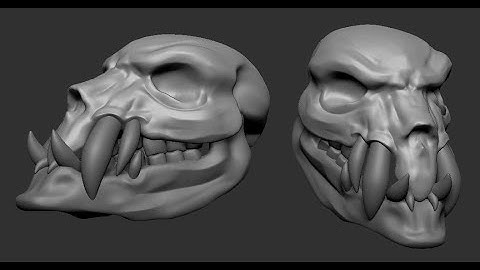 Twitch Stream Timelapse - Skull Sketch