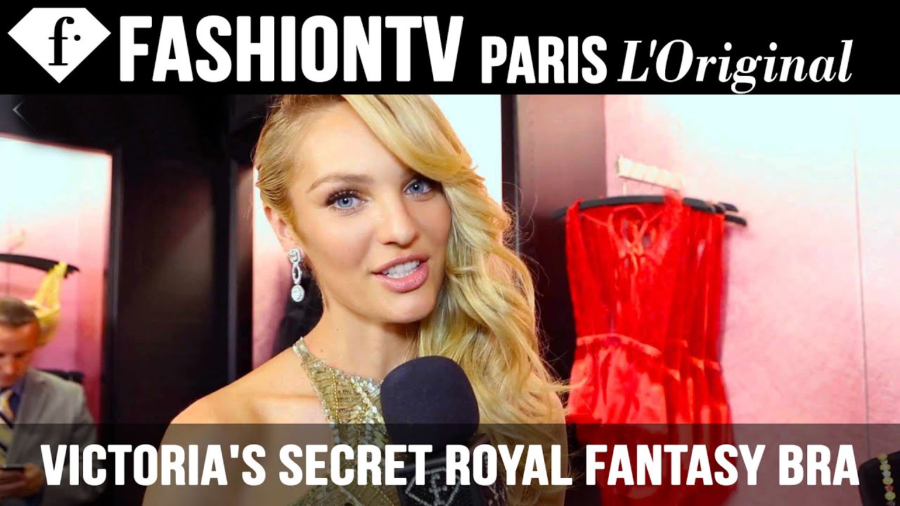 candice swanepoel wearing the $10M 'royal' fantasy bra for