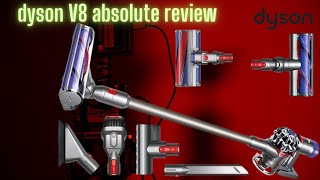 Dyson V8 Absolute Cordless Vac Silver 40Min Runtime 2 Cleaner Heads #dyson