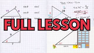 Right Triangle Trigonometry Explained | Full Lesson | Guided Notes Available