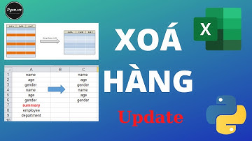 Xoá Hàng Trong Excel Sử Dụng Python Xlwings - Pyan