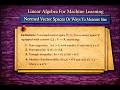 Linear Algebra: Normed Vector Spaces (Ways To Measure Size)