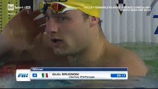 08-04-2017 Pom. 50 Dorso M Finale B Brugnoni Giulio 26,17 Campionato Italiano Oluto 2017 V.50