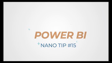 Power BI Nano Tip #15 - Personalized visuals
