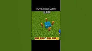 Water Logic in Minecraft #minecraft #gaming