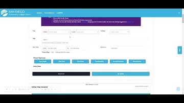 Find a class on SDCCD website spr25