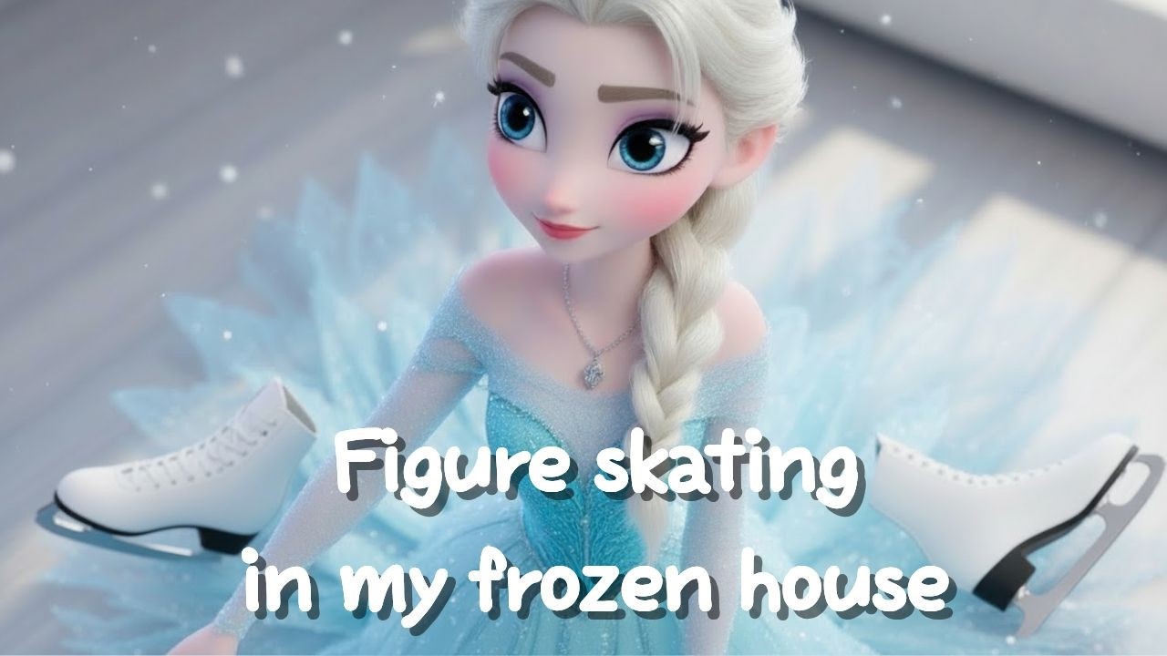 Home Rink Magic: Elsa’s Playful Ice Transformation & Figure Skating