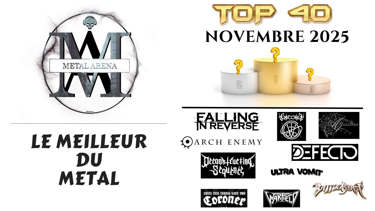 TOP 40 METAL ARENA // NOVEMBRE 2025
