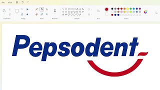 How To Draw A Pepsodent Logo Using Ms Paint  How To Draw On Your Computer