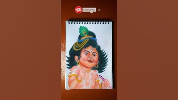 Little krishna Drawing, #shorts #krishna #drawing