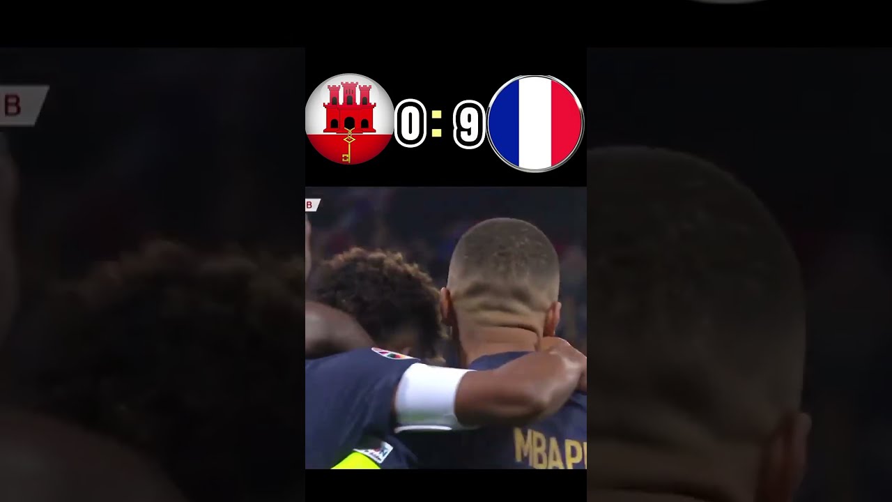 France Vs Gibraltar Highlight Football 14 0 YouTube SPORTS NEWS HD 2023 Sports Footballer