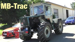 MB-Trac Mercedes-Benz Traktor auf der Straße - Tractor on the road - 4K Video