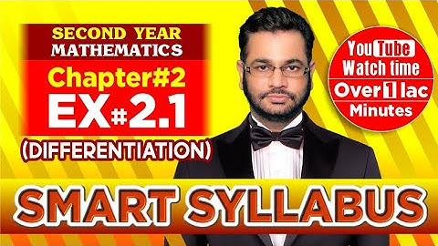 Smart Syllabus | Second Year Mathematics | Chapter 2 | Exercise 2.1 | Muhammad Atif Firdous
