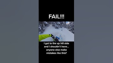 Snowmobiling is a lot learning and failing #shorts #fail #skidoo #polaris #snowmobile #backcountry￼