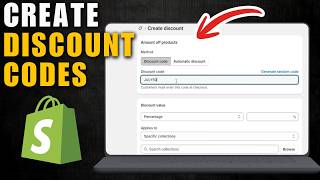 How To Create Discount Code On Shopify | Shopify Tutorial (Step-By-Step)