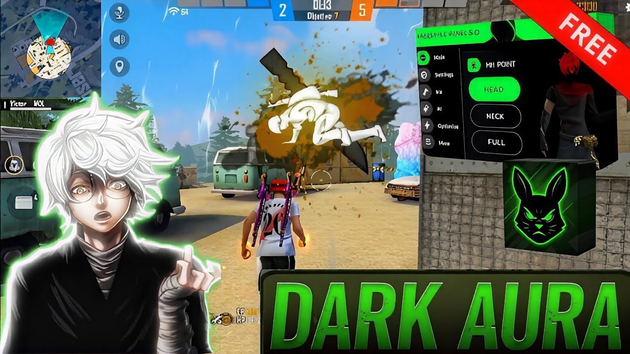 PAINEL DARK AURA 🇧🇷 DOWNLOAD LINK 📥 KEY 🔑 & SETUP ⚙️Tutorial  | Macro Droid New Headshot  Script📁