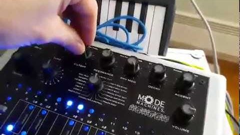 Mode Machines x0xb0x run through Arturia Microbrute