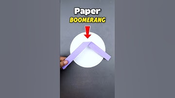 ✈️ How to Make a Flying Paper Boomerang | Easy DIY That Actually Comes Back!