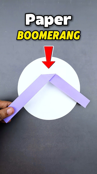 ✈️ How to Make a Flying Paper Boomerang | Easy DIY That Actually Comes Back!