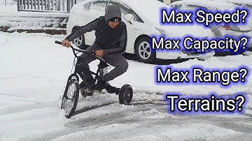 Key Features of the Frankentrike DIY Hoverboard Trike in Snow 52v 700w