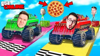 АДСКАЯ БИТВА 2X2 НА СКИЛЛ ТЕСТЕ ЗА ПИЦЦУ! COFFI и ALEX FOX vs CLAYNESE и BOLOTOV В GTA 5 ONLINE