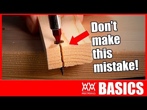 HOW TO DRIVE SCREWS (without splitting wood!) | Woodworking BASICS