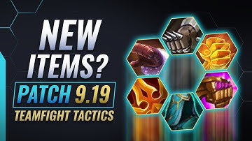 NEW ITEMS?! PBE Patch Notes 9.18 and 9.19 - Teamfight Tactics