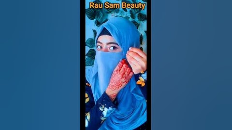 Beautiful Hijab Styles With Niqab | Daily Wear Simple Niqab Tutorial #shorts