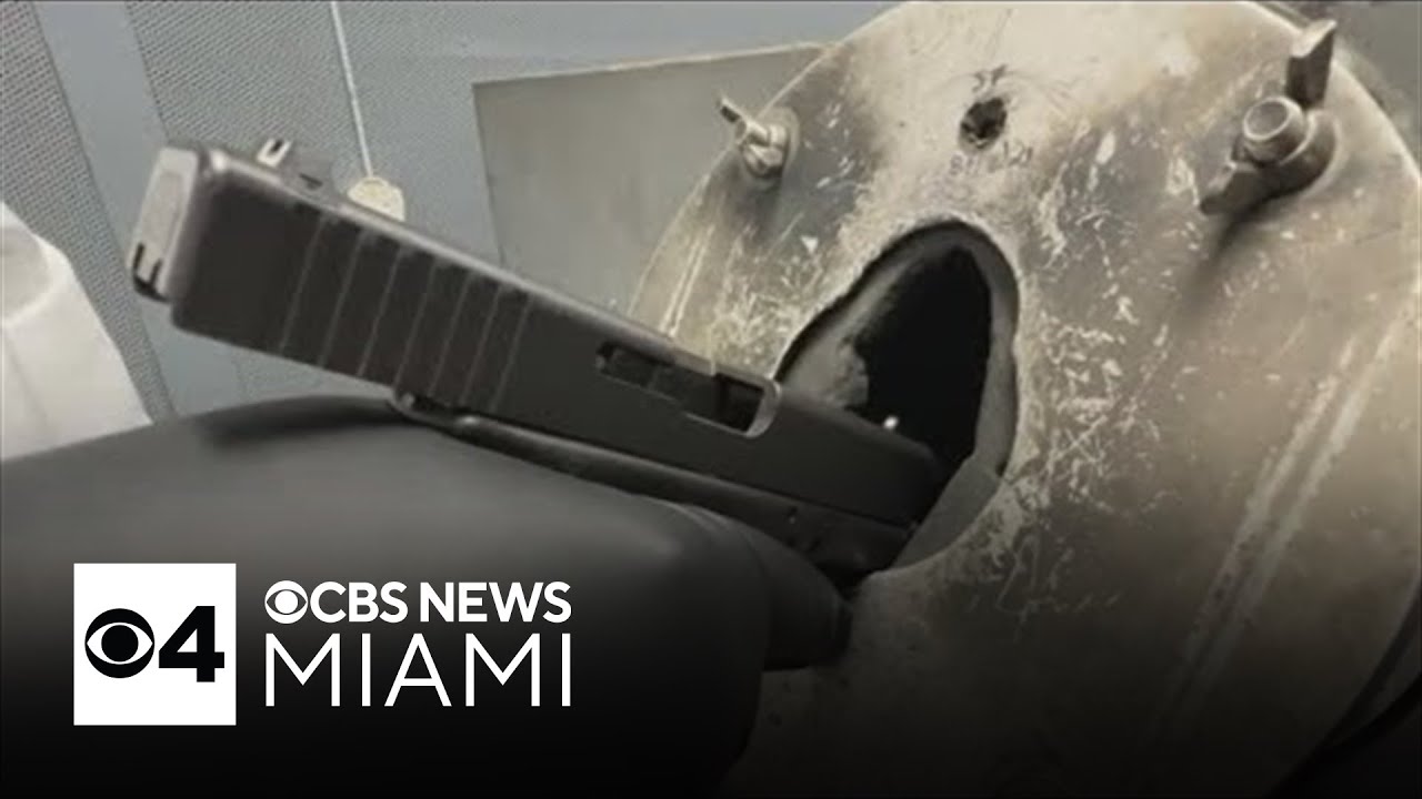 CBS News Miami gets rare access to MDPD's forensic lab where gun