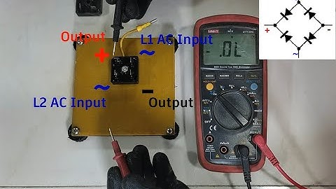 HOW TO CHECK BRIDGE RECTIFIER, HOW IT WORKS. ELECTRONIC COMPONENT TESTING