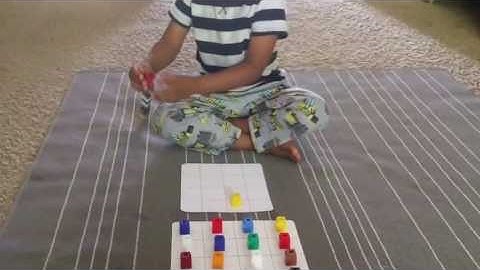 Pattern matching with Unifix cubes