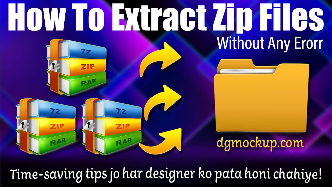 How to Extract Multi-Part WinRAR Files Easily | RAR file showing ...