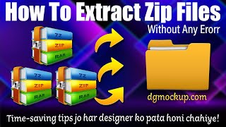 How To Extract Multi-Part Winrar Files Easily Rar File Showing Corrupted How To Fix? Dgpik