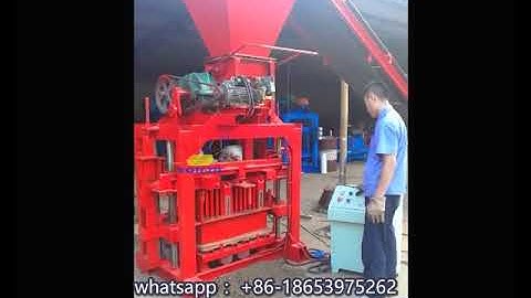 QTJ4-35 small manual concrete block making machine, semi auto brick machine price