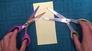 Scissors Comparison - Left-Handed versus Right-Handed Scissors -How These Scissors Work in Each Hand