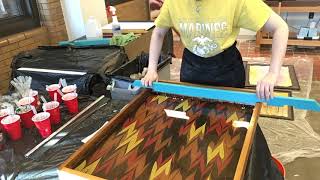 Acrylic Paper Marbling Time-Lapse 4