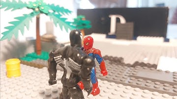 Mega bloks the amazing spiderman vs Venom stop motion
