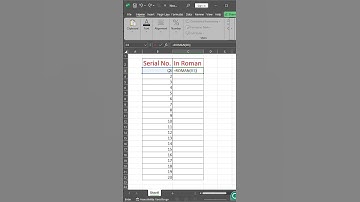How to Use the ROMAN Function in Excel | Convert Numbers to Roman Numerals Easily #exceltips #short
