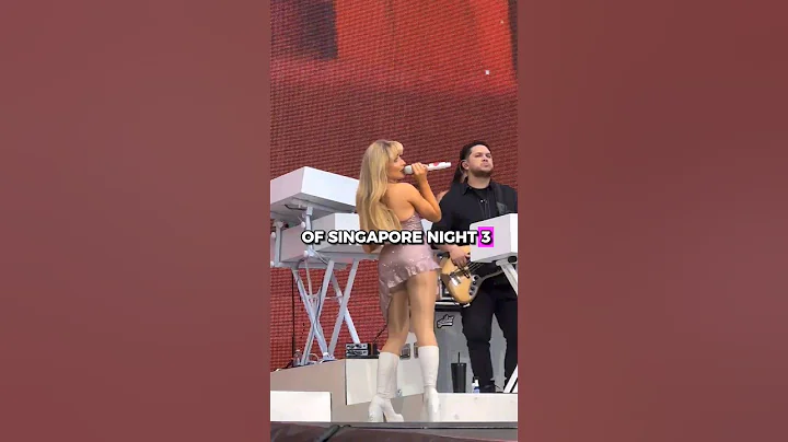 Sabrina Carpenter's nonsense outro for Singapore Night 3 at the Eras Tour #shorts #sabrinacarpenter