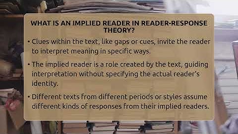 What Is An Implied Reader In Reader-Response Theory? - Tales And Texts