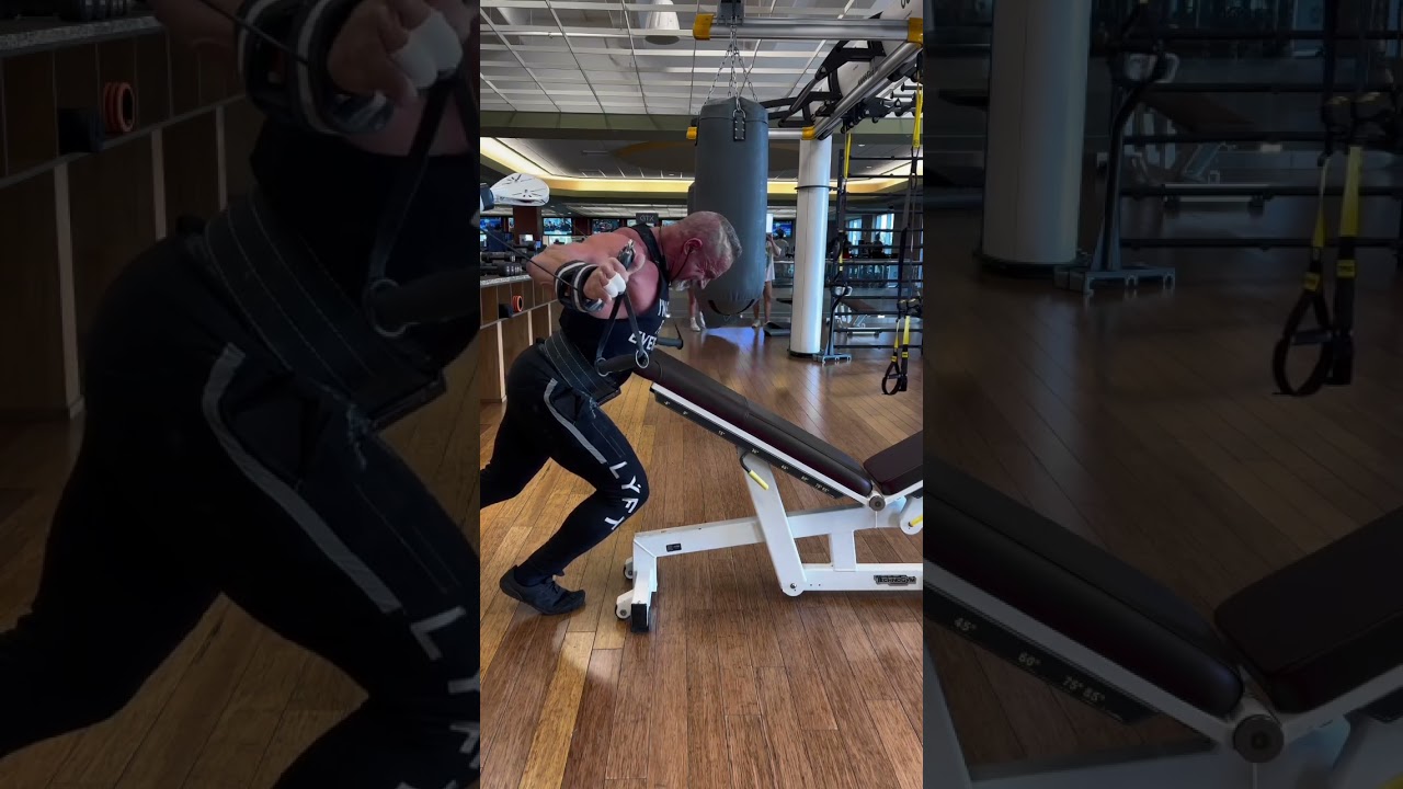But that little extra focus on your pecs try these leaning on the bench cable crossovers