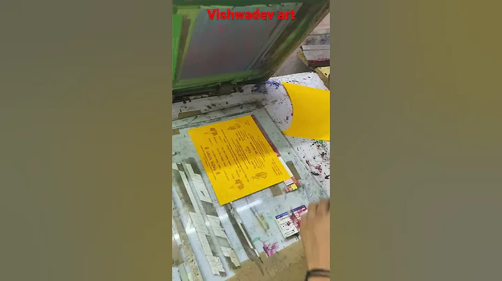 #vishwadevart #screenprinting #screen #cards #printing #shaddi #