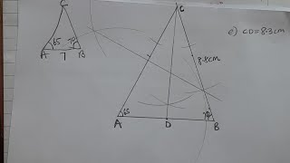 Geometrical construction of trianglesgrade 8 & 9