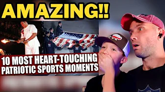 South African & Son Reacts to Americas Most Patriotic Moments in Sports