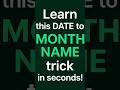 DATE ➡️ MONTH in Excel!🎯😱#ExcelTips #ExcelTricks #ExcelHack #ExcelFormula #Shorts #ExcelForBeginners