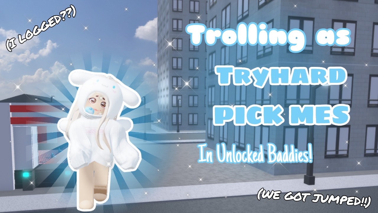 Trolling as PICK ME TRYHARDS in Roblox Unlocked Baddies!! (WE GOT JUMPED!!!)
